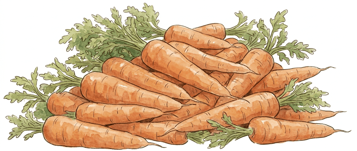 Carrots growing with Thriva Boost