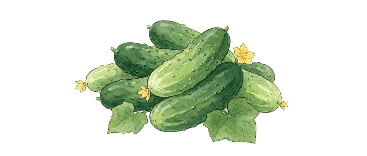 Cucumbers growing with Thriva Boost